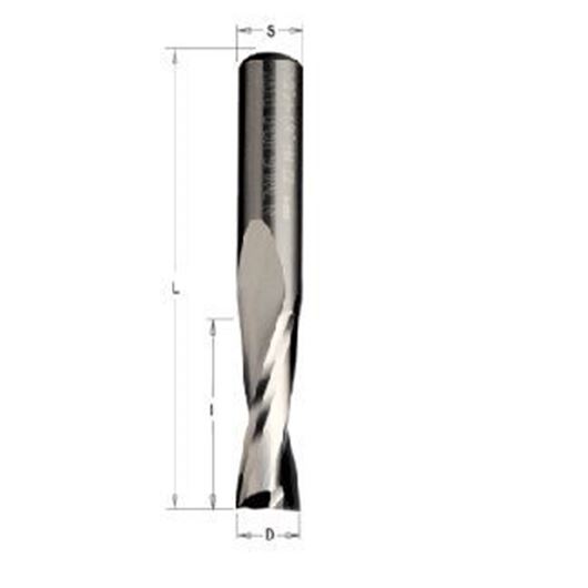 Изображение Фреза со спиральными режущими кромками 10*32*80мм*10мм HWM Z2 RH CMT 191.100.11