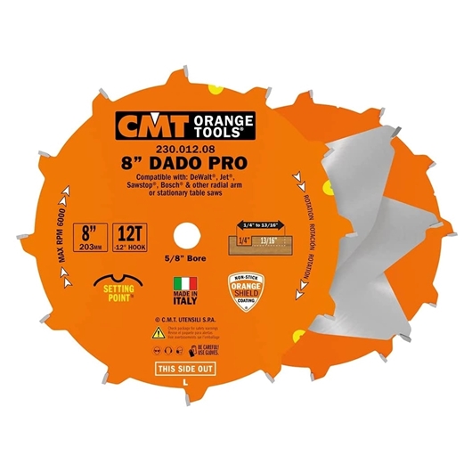 Пазовый диск (2 шт) "DADO" CMT 230.012.08