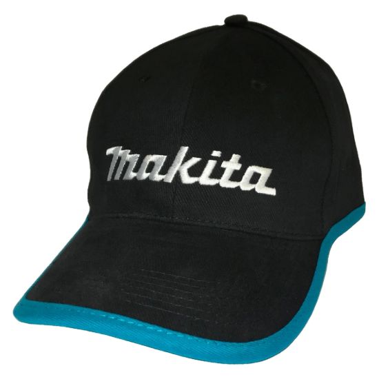 Бейсболка черно/бирюзовая (хлопок) Makita PGH-130320