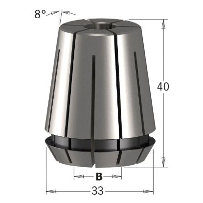 Изображение Цанговый зажим 12мм CMT 184.120.00