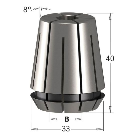 Изображение Цанговый зажим 12мм CMT 184.120.00