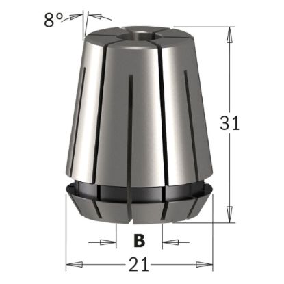 Изображение Цанговый зажим 6мм CMT 184.060.20