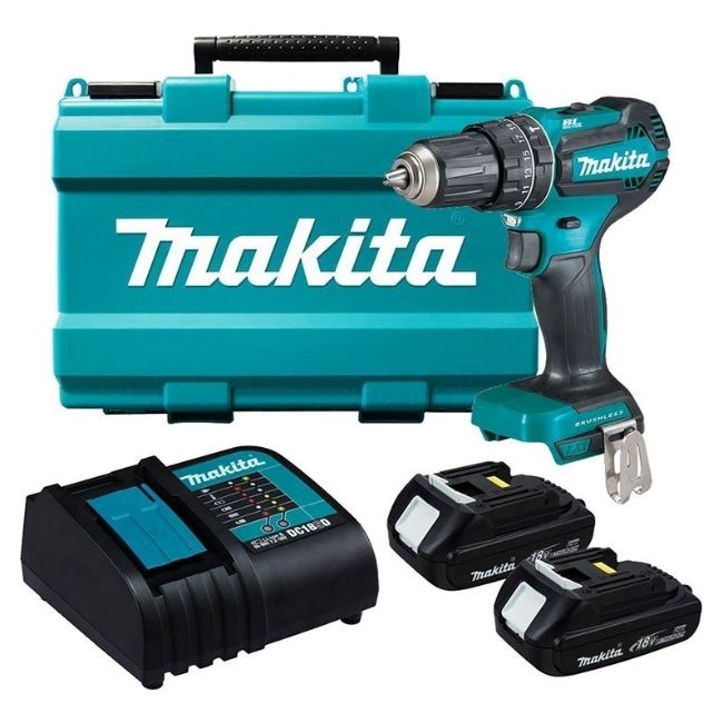 Дрель-шуруповерт с ударом аккумуляторная Makita LXT ® DHP485SYE