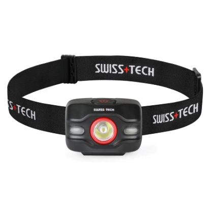 Изображение Фонарик налобный черный Swiss+Tech ST032008