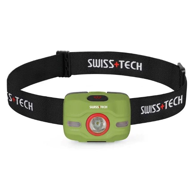 Изображение Фонарик налобный зеленый Swiss+Tech ST032009