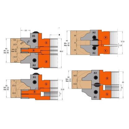 Фреза для дверной обвязки CMT 694.015.30