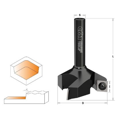 Изображение Фреза для выравнивания поверхности HW Z3 смен. ножи CMT 663.004.11