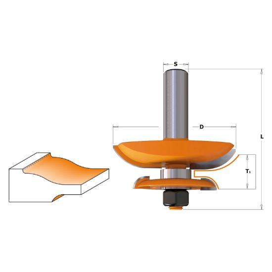 Изображение Фреза филенчатая двусторонняя HW Z2 CMT 990.524.11