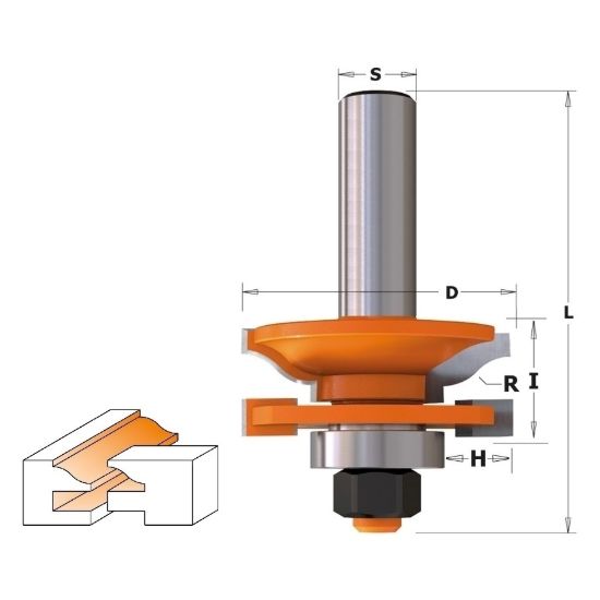 Изображение Фреза комбинированная рамочная (Римская) HM CT Z2 Makita D-11900