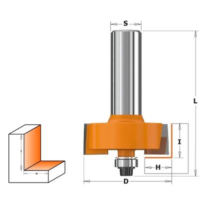 Изображение Фреза кромочная фальцевая с ниж. подшип. HM CT Z2 ЭКОНОМ Makita D-48745