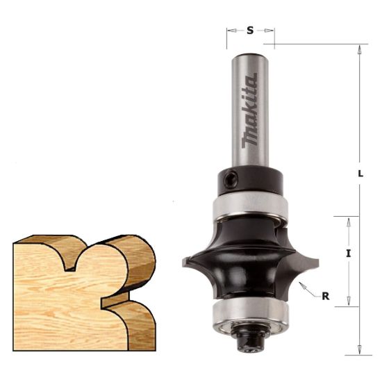 Изображение Фреза кромочная калёвочная (угловая) HM CT Z2 Makita D-11726