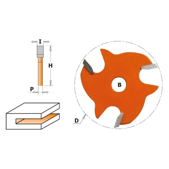 Изображение Фреза пазовая дисковая HM CT Z3 Makita D-12049