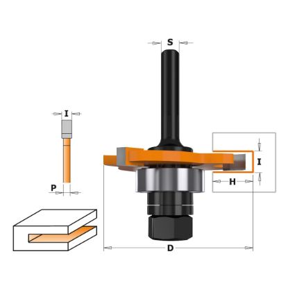 Изображение Фреза пазовая дисковая HW Z3 CMT 722.335.11A