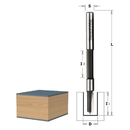 Изображение Фреза прямая для окантовки HM CT Z2 Makita D-09341