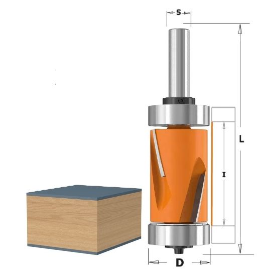 Изображение Фреза прямая для окантовки с ниж. и верх. подшип. XTREME HW Z2 CMT 906.880.41B