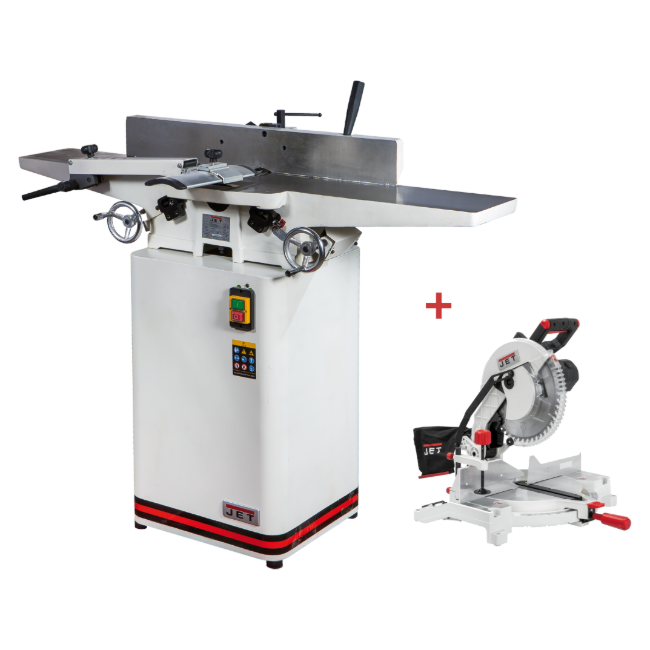 Фуговальный станок JET JJ-6L-M + Пила торцевая JMS-12SB