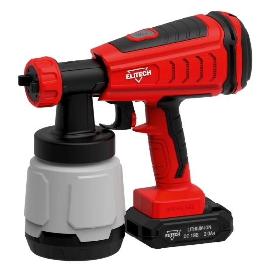 Краскопульт аккумуляторный Elitech КА 18БЛП арт.E2208.003.02