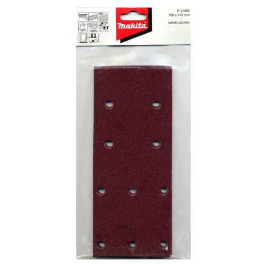 Шлифбумага 100*240мм P180 (10шт) Makita P-42927