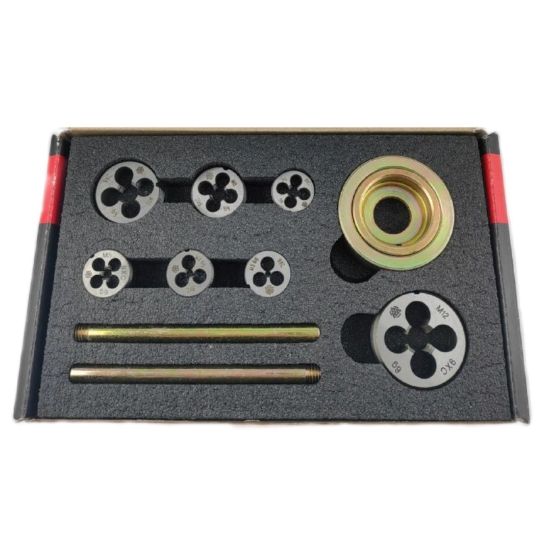 Изображение Набор плашек, воротков  8ед, (М3-М12) 9ХС №70 ВиЗ 5503087