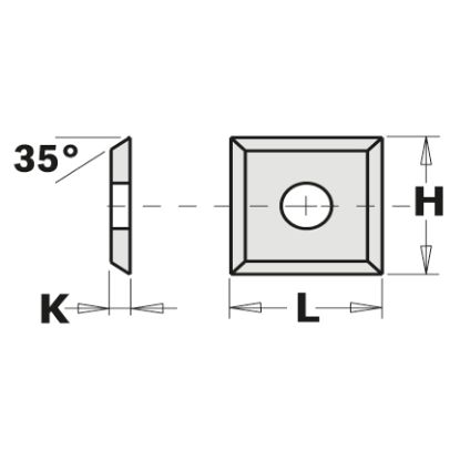 Изображение Нож сменный 12*12*1.5мм, 35° (1шт) CMT 790.120.00