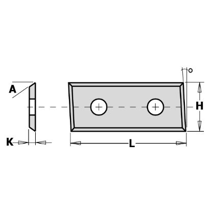 Нож сменный 28*12*1.5мм, 35° (1шт) CMT 790.283.12