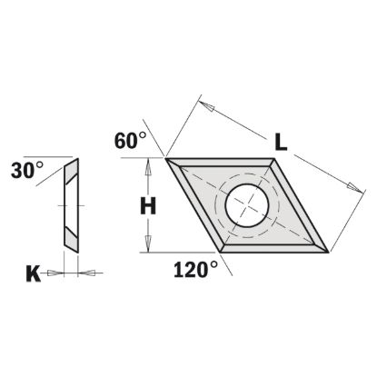 Нож сменный 28*14*2.0мм, 30° (1шт) CMT 790.280.00