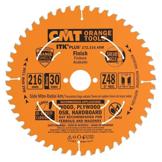 Пильный диск D=216*30мм СМТ 272.216.48M