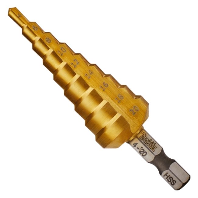 Сверло шаговое, ступенчатое 4-20мм Makita D-40129