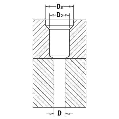 Сверло с зенкером под конфирмат CMT 515.050.31