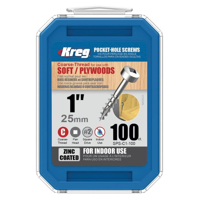 Изображение Шурупы с крупной резьбой Kreg SML-C1-100