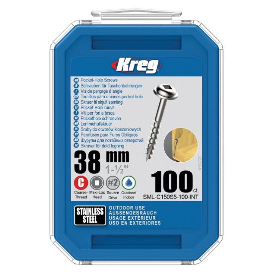 Изображение Шурупы с крупной резьбой Kreg арт.SML-C150S5-100