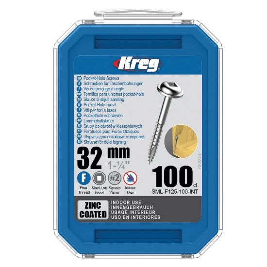 Изображение Шурупы с мелкой резьбой Kreg арт.SML-F125-100