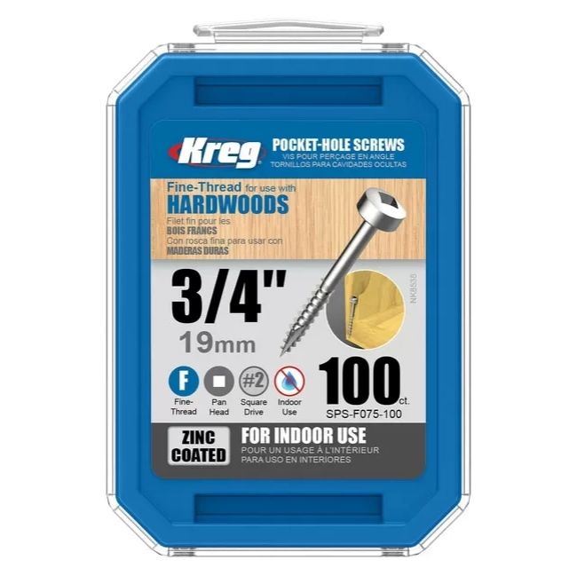 Изображение Шурупы с мелкой резьбой Kreg SPS-F075-100