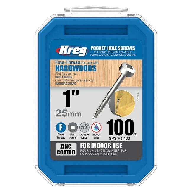 Изображение Шурупы с мелкой резьбой Kreg SPS-F1-100