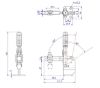 Зажим с вертикальной ручкой Woodwork GH-12130-HB