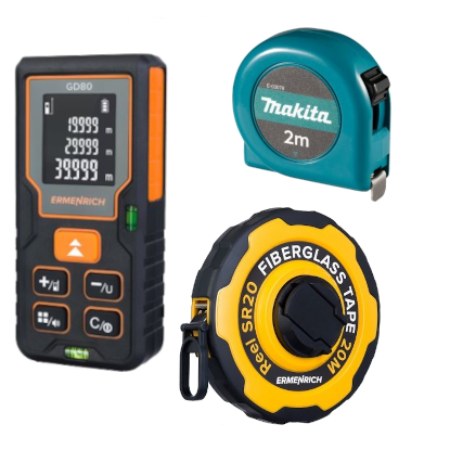Изображение для категории Дальномеры и рулетки
