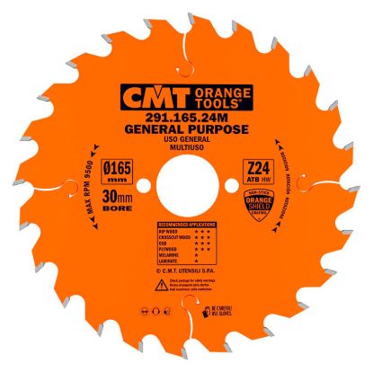 Изображение Пильный диск 165*2.2*20мм 24тв.зуб СМТ 291.165.24M