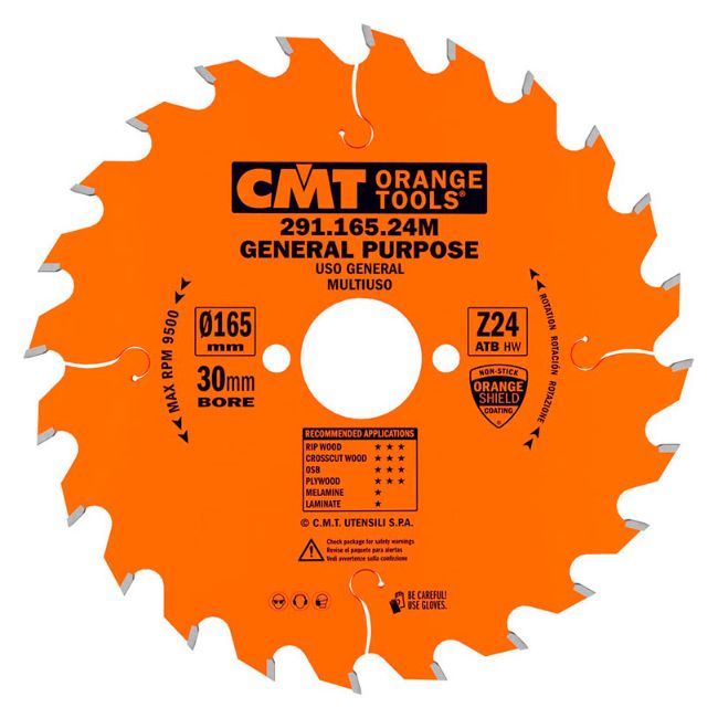 Изображение Пильный диск 165*2.2*20мм 24тв.зуб СМТ 291.165.24M