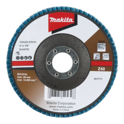 Изображение Диск лепестковый шлифовальный торцевой D125x20мм Makita D-63781