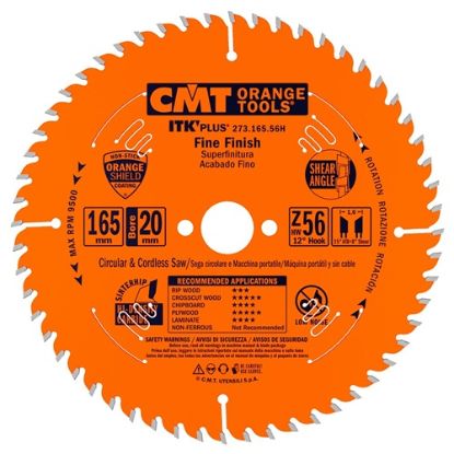 Изображение Пильный диск 165x1.7x20(16)мм 56тв.зуб СМТ 273.165.56H