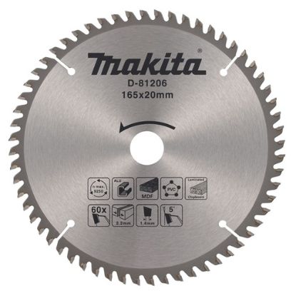 Изображение Пильный диск 165x2.2x20мм 60тв.зуб Makita D-81206