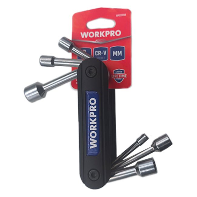 Изображение Набор головок 6ед. 5,6,8,9,10,12 Workpro WP222099